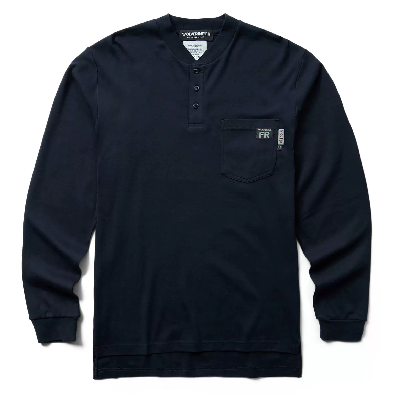 Wolverine FR Long Sleeve Henley* Work Shirts | T-Shirts