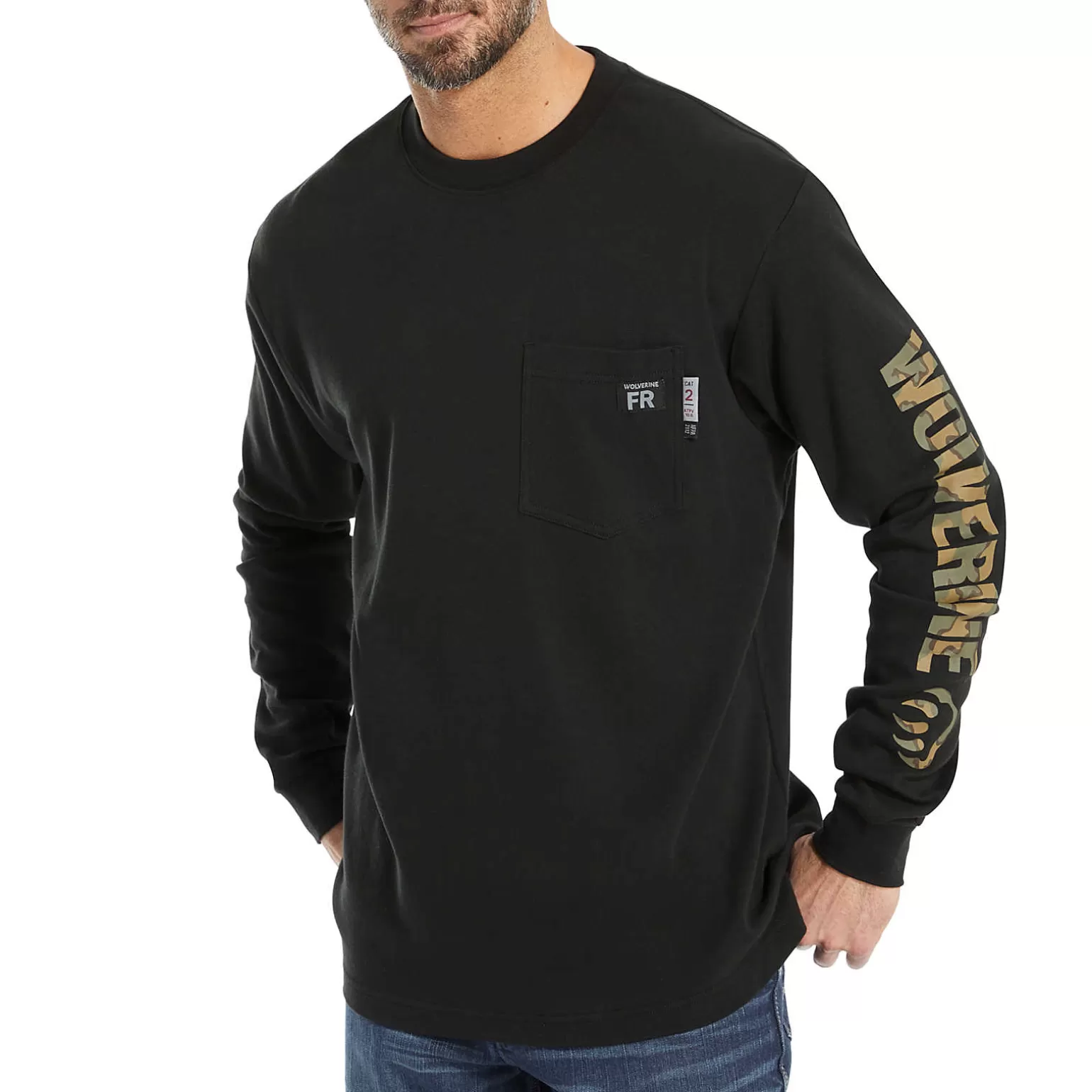 Wolverine FR Long Sleeve Print Tee* T-Shirts | Safety Gear