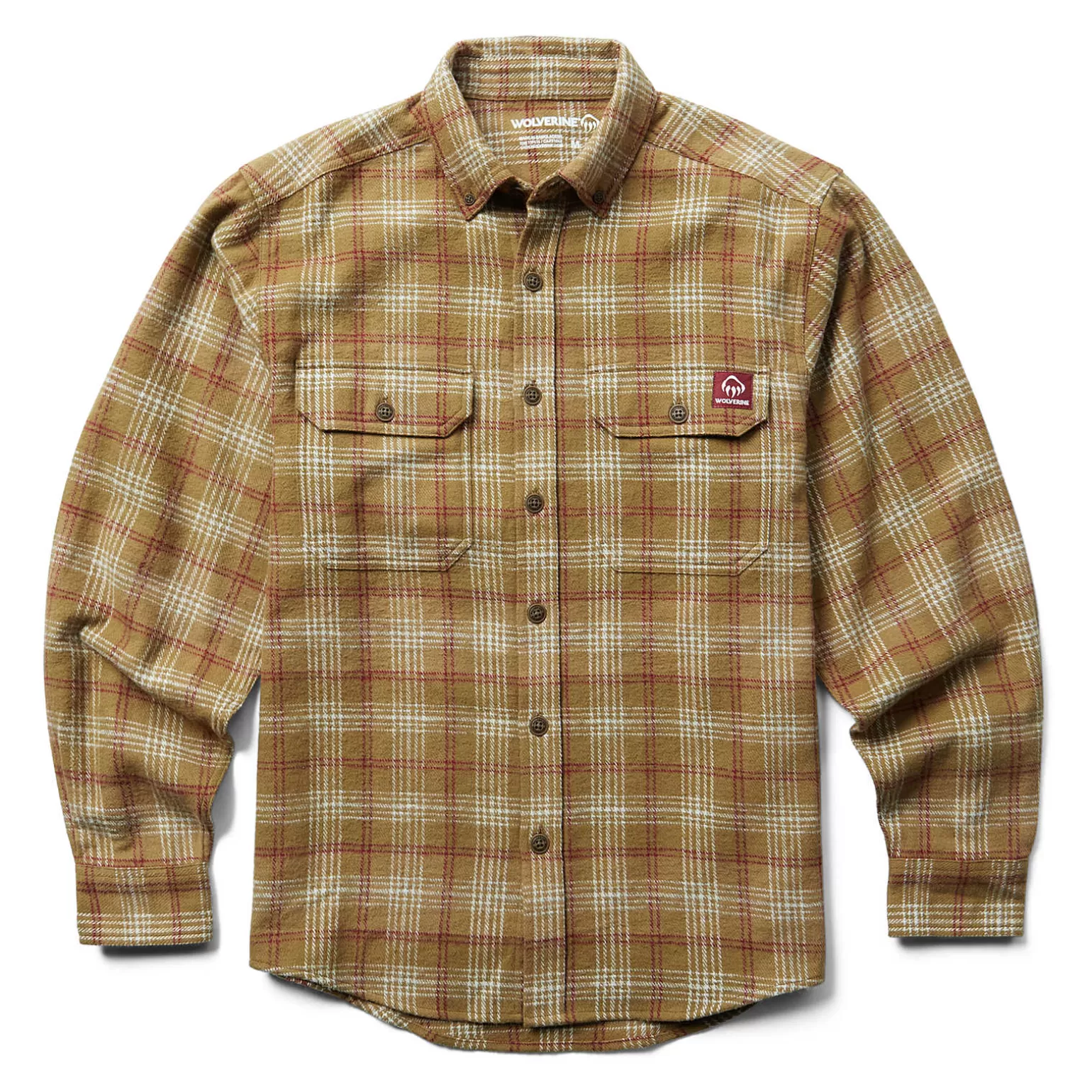 Wolverine Glacier Heavyweight Long Sleeve Flannel Shirt* Work Shirts | Best Sellers