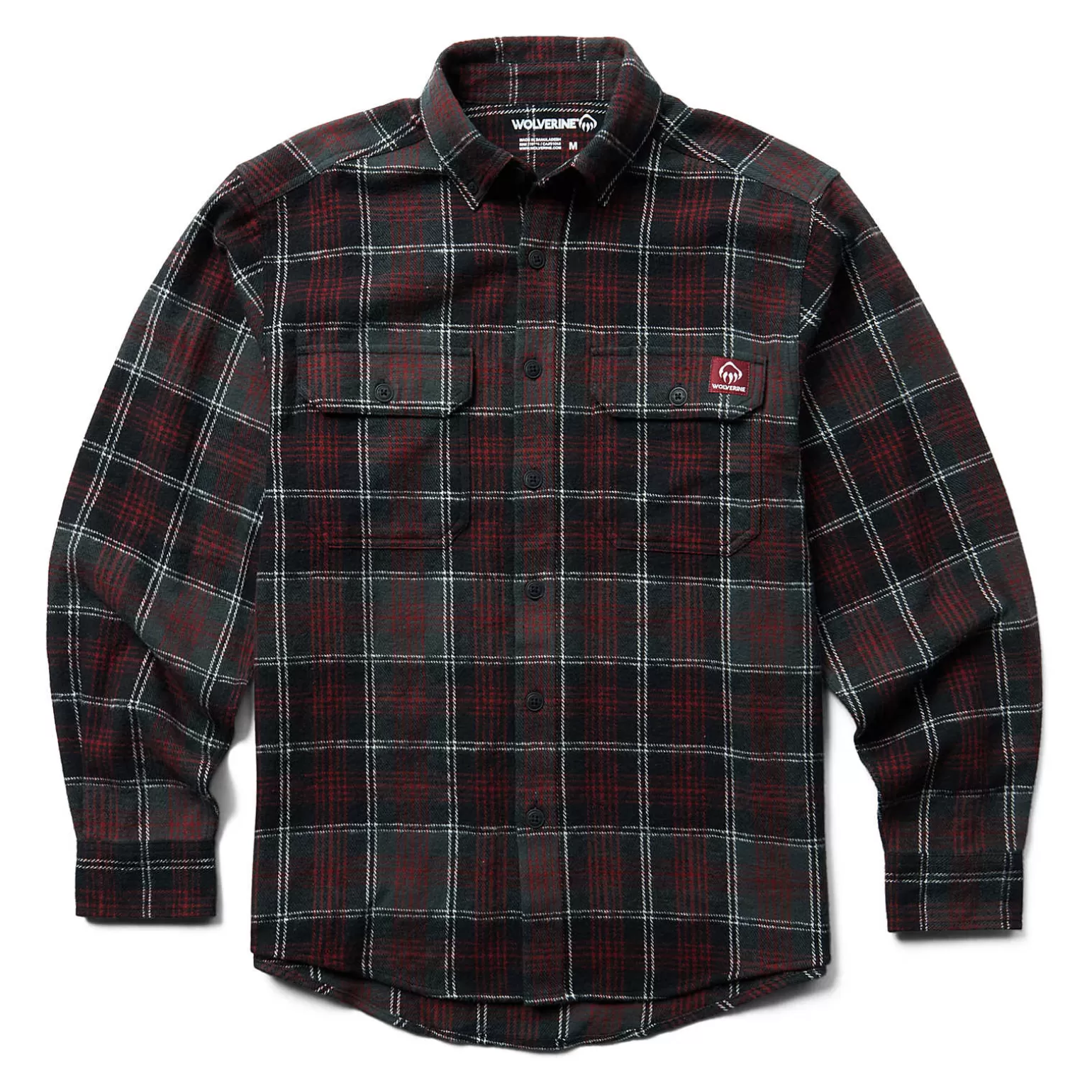 Wolverine Glacier Heavyweight Long Sleeve Flannel Shirt* Work Shirts | Best Sellers