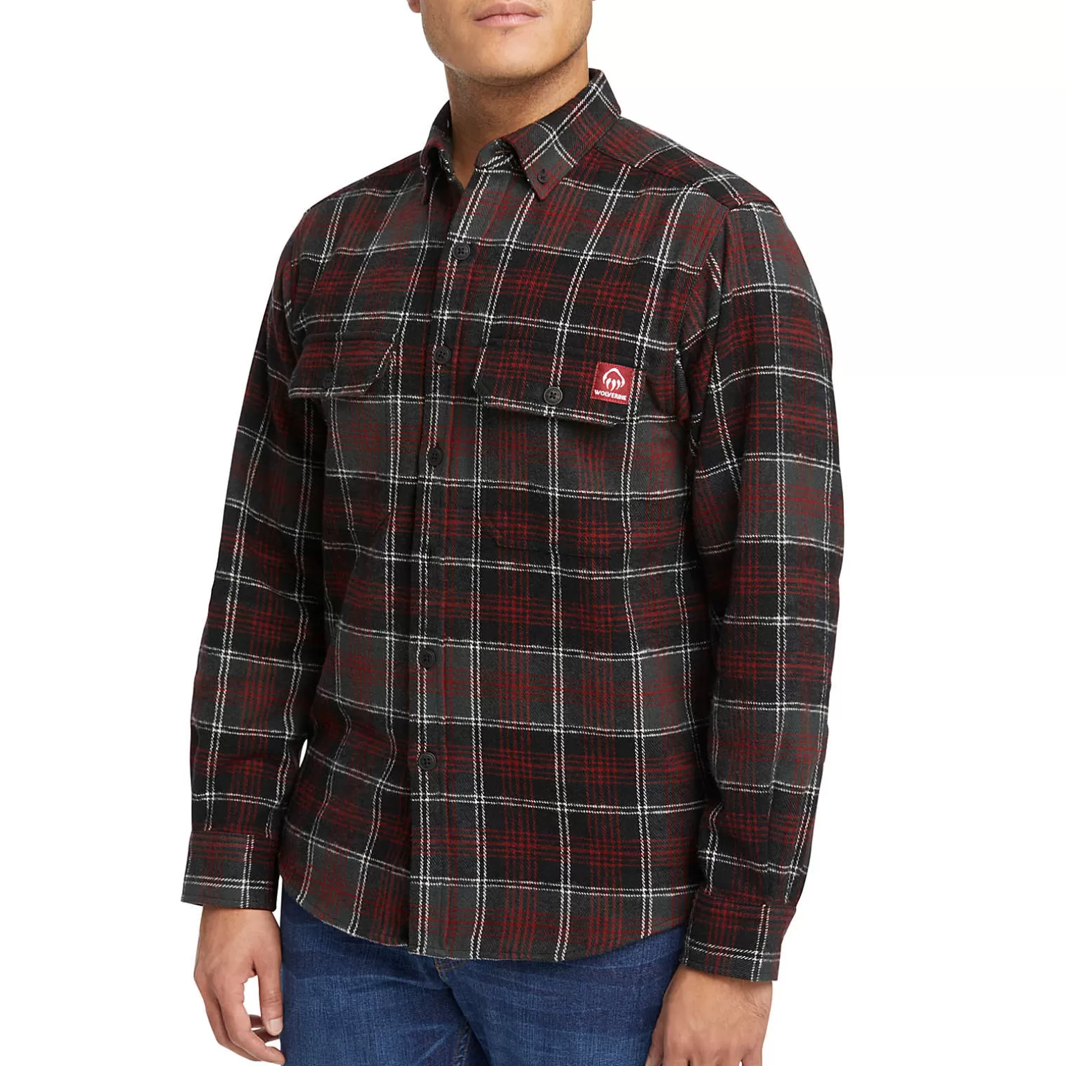 Wolverine Glacier Heavyweight Long Sleeve Flannel Shirt* Work Shirts | Best Sellers