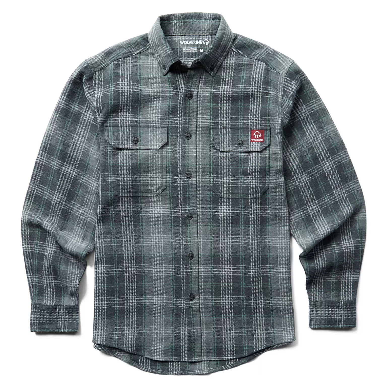 Wolverine Glacier Heavyweight Long Sleeve Flannel Shirt* Work Shirts | Best Sellers