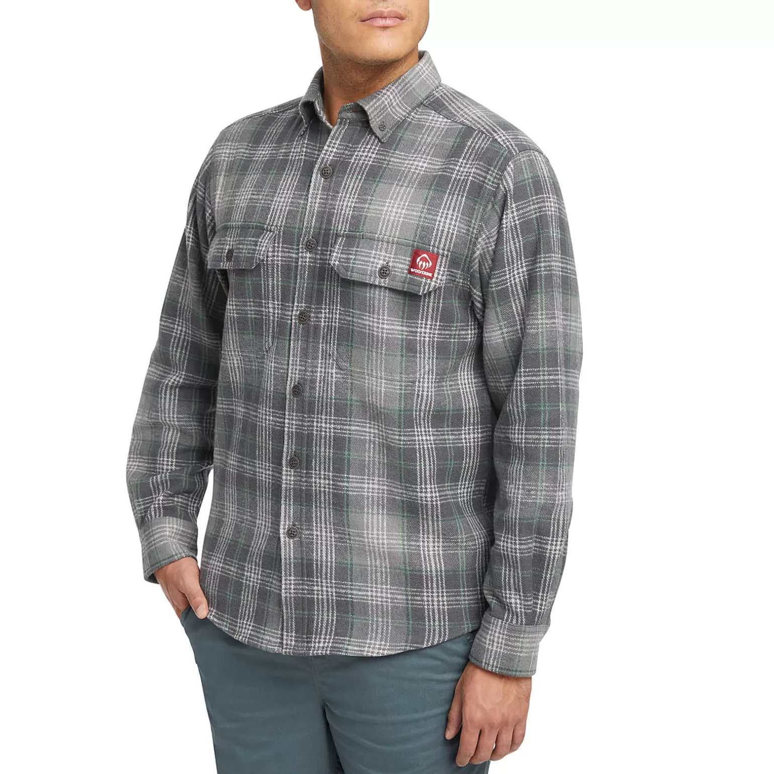 Wolverine Glacier Heavyweight Long Sleeve Flannel Shirt* Work Shirts | Best Sellers